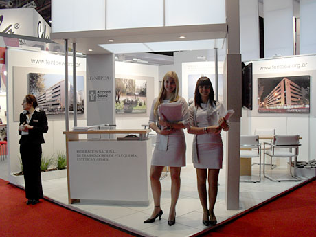 Fotos de nuestro stand en Cosmesur beautyworld Buenos Aires 2010